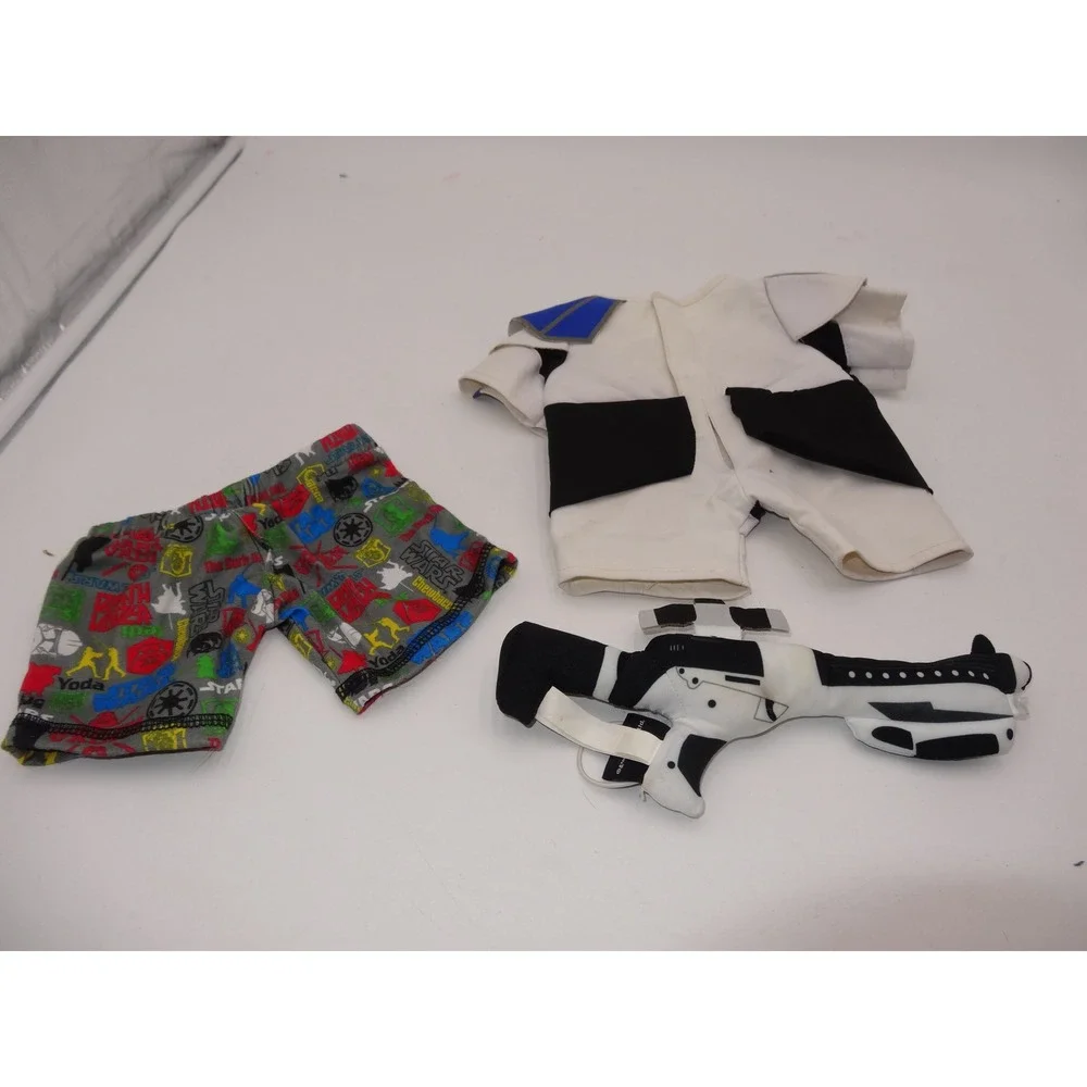 Build-A-Bear Workshop Star Wars Stormtrooper Jumpsuit Costume Gun and Pjs 16in